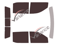 Chevrolet Silverado (4) Crew Cab Pick-up 4 door tinted film kit (since 2018) Chevrolet Silverado (4) Crew Cab Pick-up 4 door tinted film kit (since 2018)