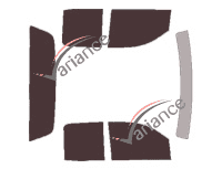 Chevrolet Silverado (3) Double Cab Pick-up 4 door (2013 - 2018) tinted film kit Chevrolet Silverado (3) Double Cab Pick-up 4 door (2013 - 2018) tinted film kit