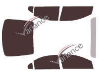 Chevrolet Sonic Sedan 4-door tinted film kit (2011 - 2020) Chevrolet Sonic Sedan 4-door tinted film kit (2011 - 2020)