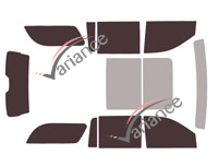 Cadillac Escalade (5) ESV 5-door (since 2020) tinted film kit Cadillac Escalade (5) ESV 5-door (since 2020) tinted film kit