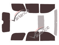 Chevrolet Tahoe (3) Long 5-door (2007 - 2014) tinted film kit Chevrolet Tahoe (3) Long 5-door (2007 - 2014) tinted film kit