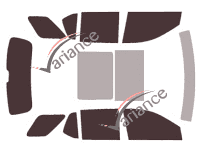 Chevrolet Traverse (1) 5-door (2017 - 2024) tinted film kit Chevrolet Traverse (1) 5-door (2017 - 2024) tinted film kit