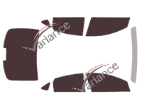 Chrysler 200 (2) 4-door sedan (2014 - 2017) tinted film kit Chrysler 200 (2) 4-door sedan (2014 - 2017) tinted film kit