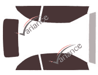 Chrysler 200 (1) 2-door convertible (2009 - 2014) tinted film kit Chrysler 200 (1) 2-door convertible (2009 - 2014) tinted film kit