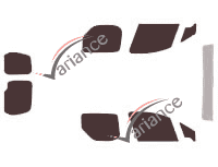 Tinted film kit Peugeot Partner (2) Utility 5 doors (2008 - 2018) Tinted film kit Peugeot Partner (2) Utility 5 doors (2008 - 2018)