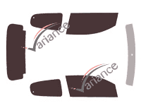 Peugeot tinted film kit 108 5 doors (2014 - 2021) Peugeot tinted film kit 108 5 doors (2014 - 2021)