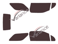 Citroën DS3 (1) Cabriolet 2-door tinted film kit (2013 - 2019) Citroën DS3 (1) Cabriolet 2-door tinted film kit (2013 - 2019)