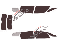 Tinted film kit Citroën DS5 5-door (2011 - 2018) Tinted film kit Citroën DS5 5-door (2011 - 2018)