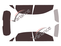 Tinted film kit Citroën DS7 (1) 5-door (since 2017) Tinted film kit Citroën DS7 (1) 5-door (since 2017)