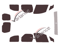 Tinted film kit Peugeot Partner (2) 5 doors (2008 - 2018) Tinted film kit Peugeot Partner (2) 5 doors (2008 - 2018)