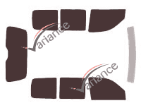 Tinted film kit Peugeot Partner (1) 3 doors (1996 - 2008) Tinted film kit Peugeot Partner (1) 3 doors (1996 - 2008)