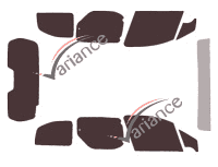 Tinted film kit Peugeot Partner (2) 5 doors (2008 - 2018) Tinted film kit Peugeot Partner (2) 5 doors (2008 - 2018)