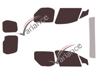 Tinted film kit Peugeot Partner (2) Utility 4 doors (2008 - 2018) Tinted film kit Peugeot Partner (2) Utility 4 doors (2008 - 2018)