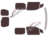 Tinted film kit Opel Combo (D) 6-door LCV (since 2018) Tinted film kit Opel Combo (D) 6-door LCV (since 2018)