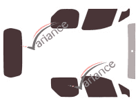 Kit pellicola colorata Citroën Berlingo (2) Utilitaire 5 portes (2008 - 2018)