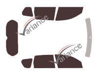 Tinted film kit Citroën C-Crosser 5 doors (2007 - 2013) Tinted film kit Citroën C-Crosser 5 doors (2007 - 2013)