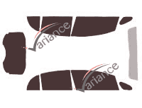 Tinted film kit Citroën C-Zero 5 doors (2010 - 2020) Tinted film kit Citroën C-Zero 5 doors (2010 - 2020)