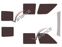 Kit de láminas tintadas Citroën C15 Utility 4 puertas (1986 - 1996) Kit de láminas tintadas Citroën C15 Utility 4 puertas (1986 - 1996)