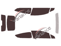 Kit film teinté Citroën C4 (1) 3 portes (2004 - 2011) Kit film teinté Citroën C4 (1) 3 portes (2004 - 2011)