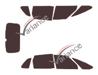 Tinted film kit Citroën C4 (1) Picasso 5 doors (2006 - 2013) Tinted film kit Citroën C4 (1) Picasso 5 doors (2006 - 2013)