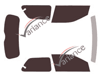 Tinted film kit Citroën Cactus (2) 5 doors (2018 - 2021) Tinted film kit Citroën Cactus (2) 5 doors (2018 - 2021)