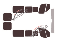 Kit de láminas tintadas Citroën Jumper (2) L1 Corto 5 puertas (desde 2006) Kit de láminas tintadas Citroën Jumper (2) L1 Corto 5 puertas (desde 2006)