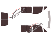 Tinted film kit Citroën Jumpy (1) 5-door van (1995 - 2007) Tinted film kit Citroën Jumpy (1) 5-door van (1995 - 2007)