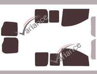 Tinted film kit Citroën Jumpy (2) 5/6 door van (2007 - 2017) Tinted film kit Citroën Jumpy (2) 5/6 door van (2007 - 2017)