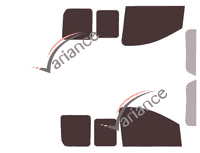 Tinted film kit Fiat Scudo (2) 5/6 door van (2007 - 2017) Tinted film kit Fiat Scudo (2) 5/6 door van (2007 - 2017)