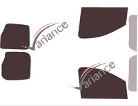 Tinted film kit Citroën Jumpy (2) Utility 4/5/6 doors (2007 - 2017) Tinted film kit Citroën Jumpy (2) Utility 4/5/6 doors (2007 - 2017)
