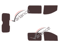 Tinted film kit Fiat Scudo (2) 4-door SUV (2007 - 2017) Tinted film kit Fiat Scudo (2) 4-door SUV (2007 - 2017)