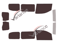 Tinted film kit Fiat Talento (3) Compact 5/6-door (since 2020) Tinted film kit Fiat Talento (3) Compact 5/6-door (since 2020)