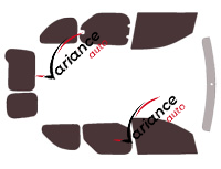 Renault Express (2) 5-door tinted film kit (from 2021) Renault Express (2) 5-door tinted film kit (from 2021)
