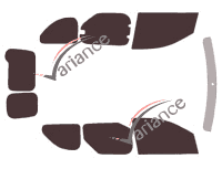 Tinted film kit Dacia Dokker (1) 5 doors (2013 - 2021) Tinted film kit Dacia Dokker (1) 5 doors (2013 - 2021)