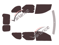 Kit pellicola oscurata Renault Dokker (1) 6 porte (2013 - 2020) Kit pellicola oscurata Renault Dokker (1) 6 porte (2013 - 2020)
