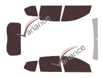 Tinted film kit Dacia Duster (1) 5 doors (2010 - 2017) Tinted film kit Dacia Duster (1) 5 doors (2010 - 2017)