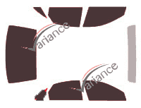 Buick Excelle tinted film kit (1) 4-door sedan (2002 - 2010)