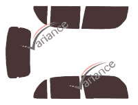 Tinted film kit Daihatsu Trevis 5-door (2006 - 2011) Tinted film kit Daihatsu Trevis 5-door (2006 - 2011)