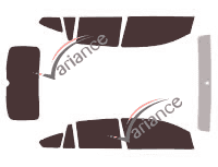 Dodge Caliber 5-door tinted film kit (2006 - 2012) Dodge Caliber 5-door tinted film kit (2006 - 2012)