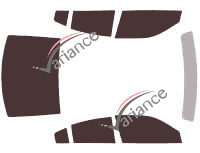 Dodge Charger (6) 4-door sedan (2011 - 2015) tinted film kit Dodge Charger (6) 4-door sedan (2011 - 2015) tinted film kit