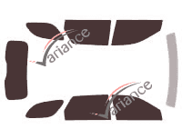 Dodge Durango (3) 5-door (2011 - 2023) tinted film kit Dodge Durango (3) 5-door (2011 - 2023) tinted film kit