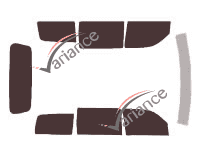 Kit di pellicole oscuranti per Dodge Nitro 5 porte (2006 - 2011) Kit di pellicole oscuranti per Dodge Nitro 5 porte (2006 - 2011)