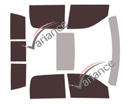 Dodge Ram (5) Classic Crew Cab Pick-up 4-door tinted film kit (since 2018) Dodge Ram (5) Classic Crew Cab Pick-up 4-door tinted film kit (since 2018)