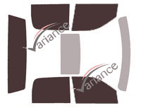 Dodge Ram (4) Mega Cab Pick-up 4 door tinted film kit (2009 - 2018) Dodge Ram (4) Mega Cab Pick-up 4 door tinted film kit (2009 - 2018)