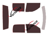 Dodge Ram (5) Mega Cab Pick-up 4-door tinted film kit (2018 - 2025) Dodge Ram (5) Mega Cab Pick-up 4-door tinted film kit (2018 - 2025)