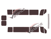 Dodge RAM ProMaster (1) kit de lámina tintada de 5 puertas (desde 2014) Dodge RAM ProMaster (1) kit de lámina tintada de 5 puertas (desde 2014)