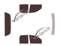 Dodge Ram (3) Quad Cab Pick-up 4 door (2002 - 2008) tinted film kit Dodge Ram (3) Quad Cab Pick-up 4 door (2002 - 2008) tinted film kit