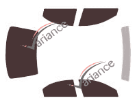 Dodge Stratus tinted film kit (2) 4-door sedan (2000 - 2007) Dodge Stratus tinted film kit (2) 4-door sedan (2000 - 2007)