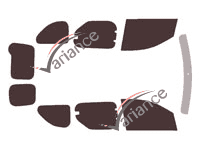 Tinted film kit Dacia Dokker (1) 6 doors (2013 - 2021) Tinted film kit Dacia Dokker (1) 6 doors (2013 - 2021)