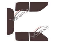 Kit de láminas tintadas Dongfeng Rich (1) pick-up de 4 puertas (a partir de 2019) Kit de láminas tintadas Dongfeng Rich (1) pick-up de 4 puertas (a partir de 2019)